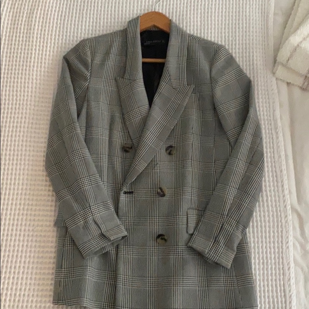 Zara checkered blazer